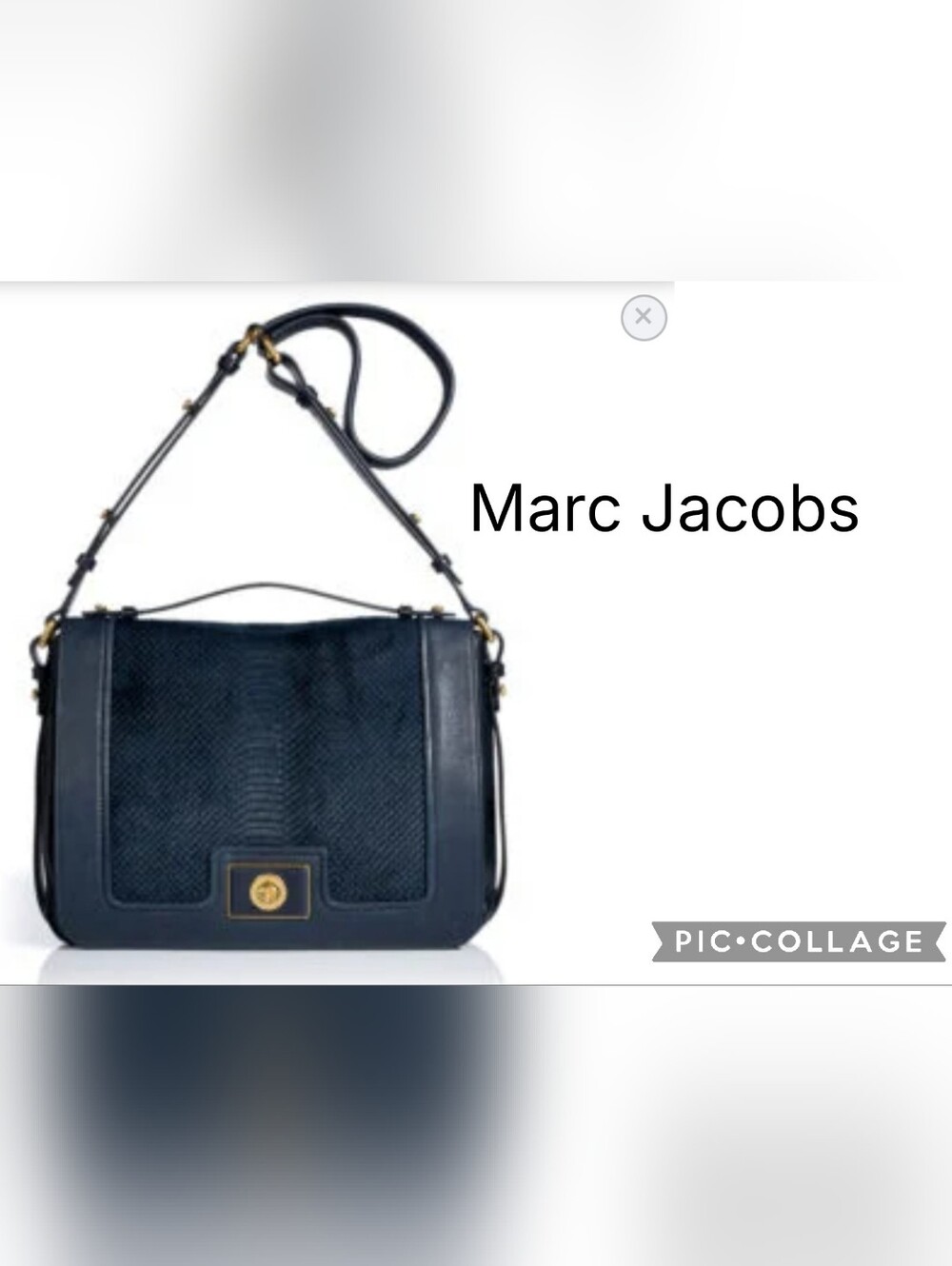 Marc Jacobs Crossbody Bag In Leather & Cow Hair Like New